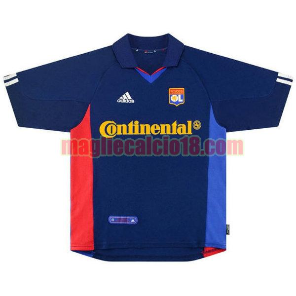 maglia olympique lyon 2001-2002 seconda blu