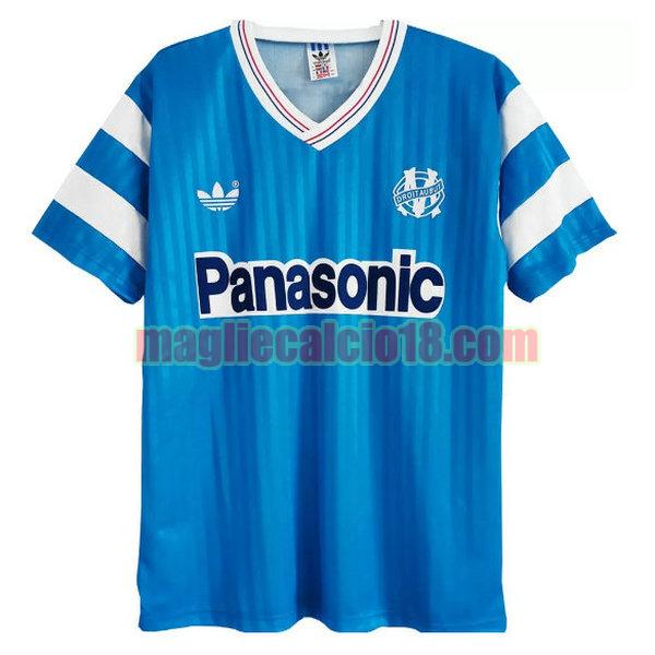 maglia olympique marsiglia 1990-1991 seconda blu