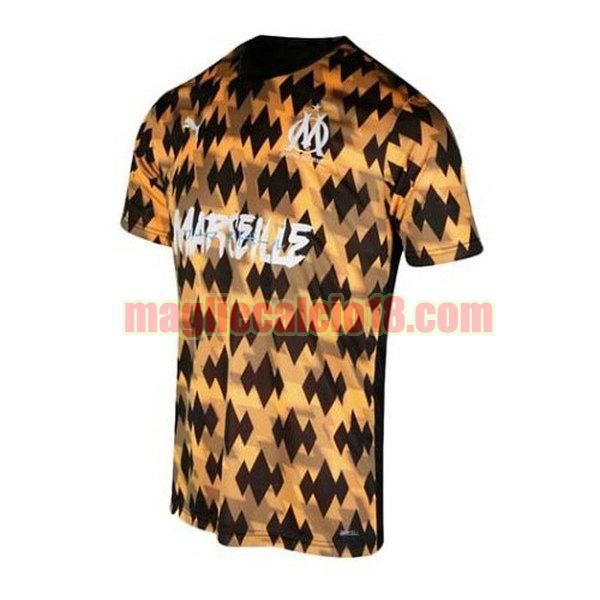 maglia olympique marsiglia 2020-2021 arancia nera influence