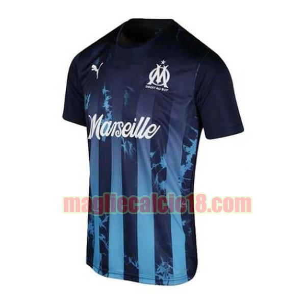 maglia olympique marsiglia 2020-2021 blu influence