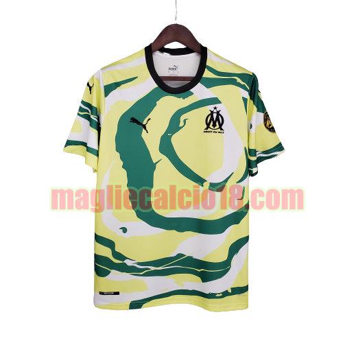 maglia olympique marsiglia 2021-2022 edizione speciale bianco giallo verde