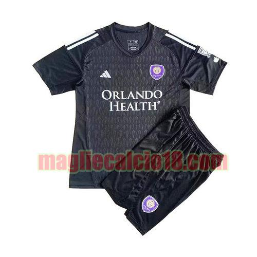 maglia orlando city 2023-2024 nero bambino poco prezzo portiere