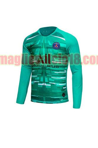 maglia paris saint germain 2020-2021 portiere verde manica lunga