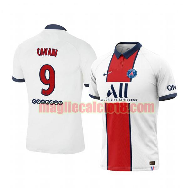 maglia paris saint germain 2020-2021 seconda edinson cavani 9
