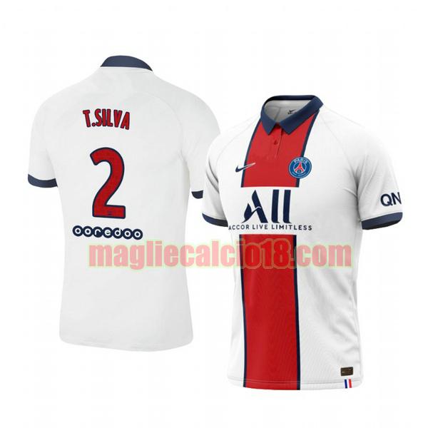 maglia paris saint germain 2020-2021 seconda thiago silva 2