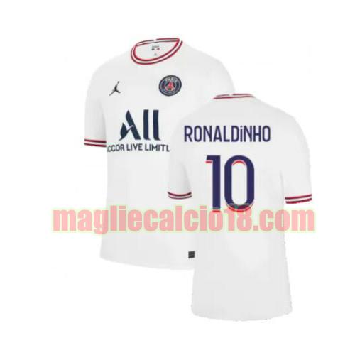 maglia paris saint germain 2021-2022 4th ronaldinho 10