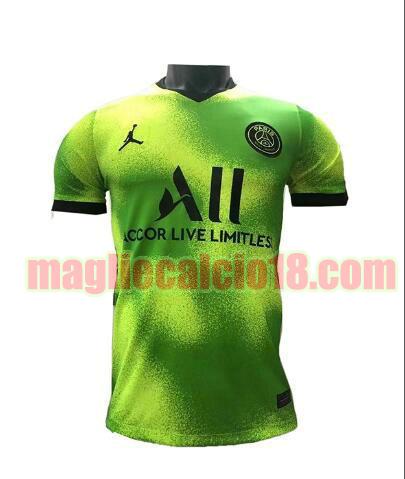 maglia paris saint germain 2021-2022 allenamento pre-partita verde