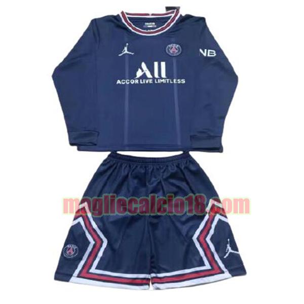 maglia paris saint germain 2021-2022 prima bambino manica lunga