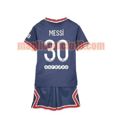 maglia paris saint germain 2021-2022 prima bambino messi 30