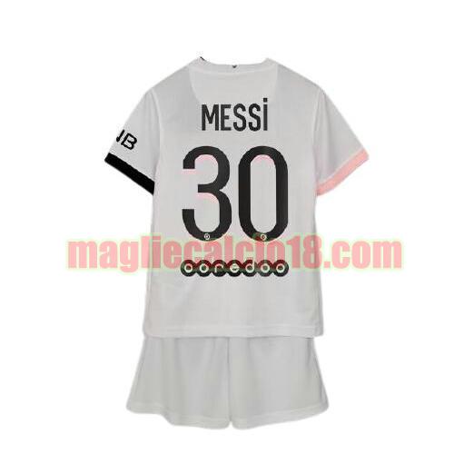 maglia paris saint germain 2021-2022 seconda bambino messi 30