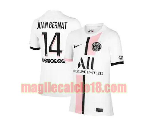 maglia paris saint germain 2021-2022 seconda juan bernat 14
