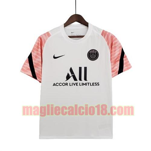 maglia paris saint germain 2021-2022 tuta bianco rosa