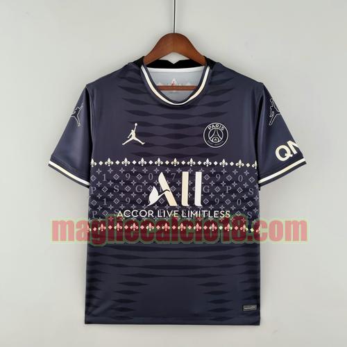 maglia paris saint germain 2022-2023 black grey training