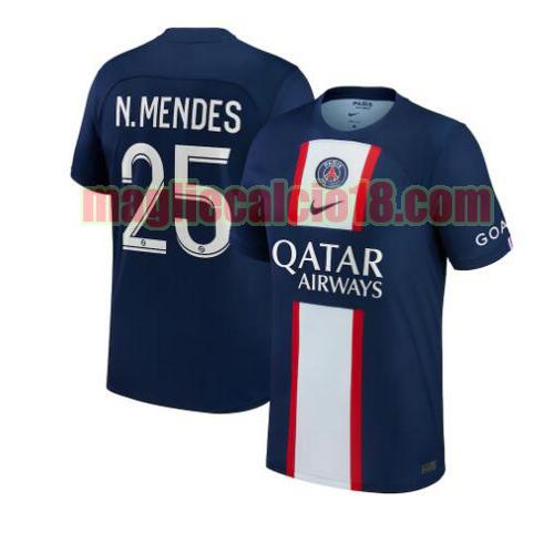 maglia paris saint germain 2022-2023 prima n.mendes 25
