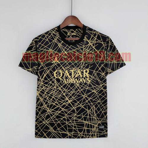 maglia paris saint germain 2022-2023 training nero e oro
