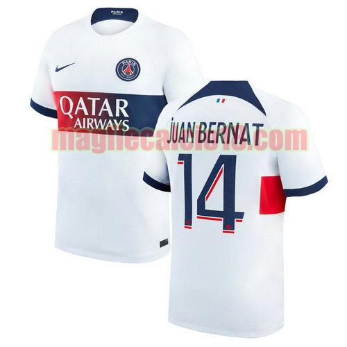 maglia paris saint germain 2023-2024 juan bernat 14 seconda