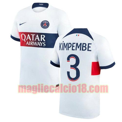 maglia paris saint germain 2023-2024 kimpembe 3 seconda