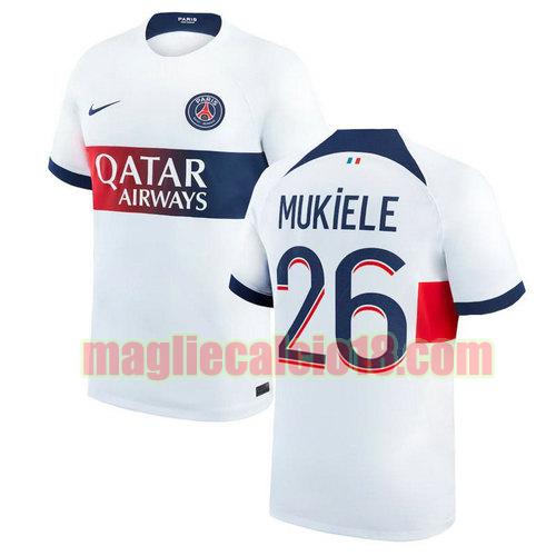 maglia paris saint germain 2023-2024 mukiele 26 seconda