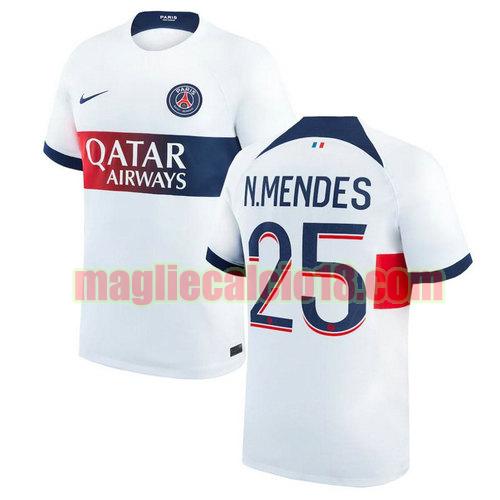 maglia paris saint germain 2023-2024 n.mendes 25 seconda