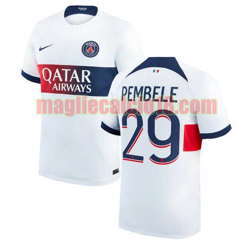 maglia paris saint germain 2023-2024 pembele 29 seconda