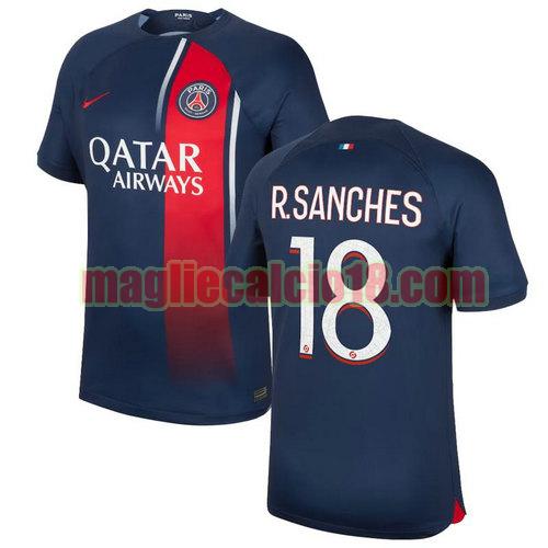 maglia paris saint germain 2023-2024 r.sanches 18 prima