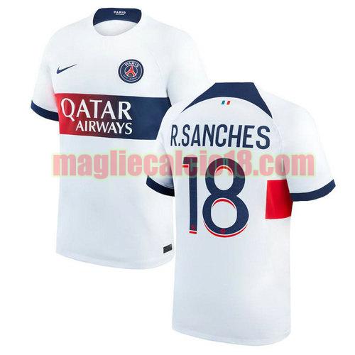 maglia paris saint germain 2023-2024 r.sanches 18 seconda
