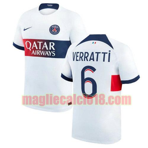 maglia paris saint germain 2023-2024 verratti 6 seconda