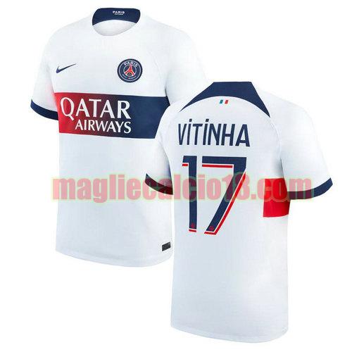 maglia paris saint germain 2023-2024 vitinha 17 seconda