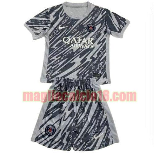maglia paris saint germain 2024-2025 bambino grigio portiere
