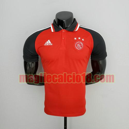 maglia polo afc ajax 2021-2022 formazione rosso