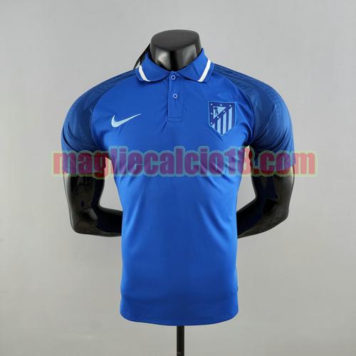 maglia polo atletico madrid 2022-2023 blu