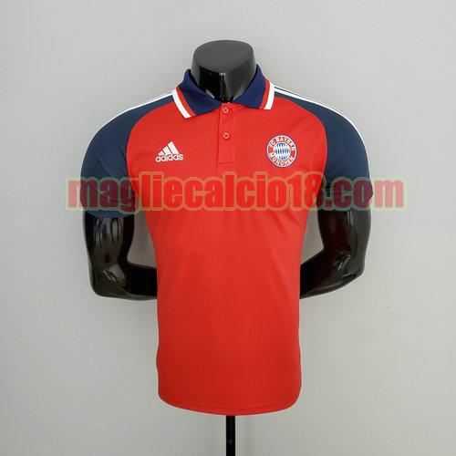 maglia polo bayern munich 2021-2022 formazione rosso