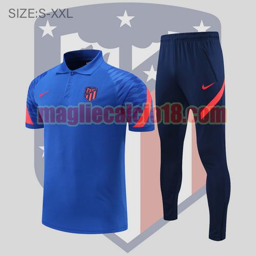 maglia polo calcio atletico madrid 2022-2023 diamante blu
