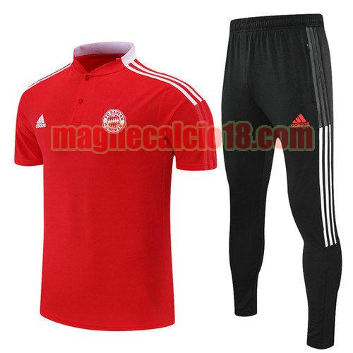 maglia polo calcio bayern munich 2021-2022 rosso