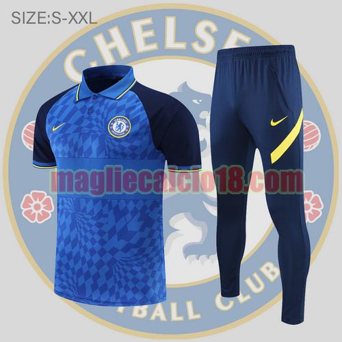 maglia polo calcio chelsea 2022-2023 blu scuro