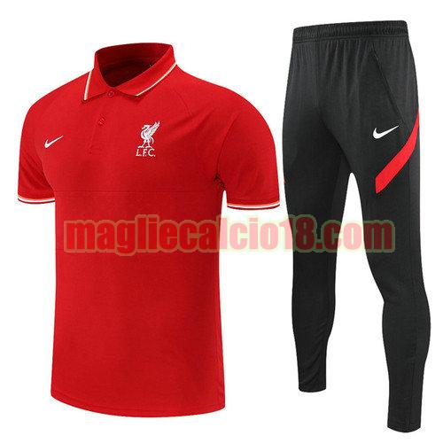 maglia polo calcio liverpool 2021-2022 rosso