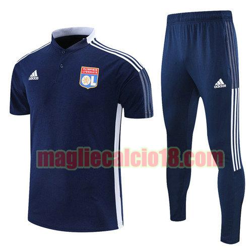 maglia polo calcio olympique lione 2021-2022 marina militare
