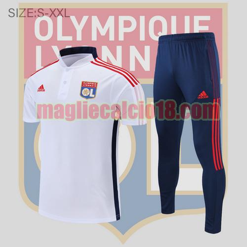 maglia polo calcio olympique lione 2022-2023 rosso