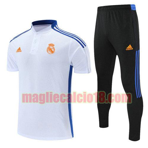 maglia polo calcio real madrid 2021-2022 bianco