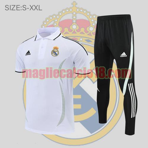 maglia polo calcio real madrid 2022-2023 bianco