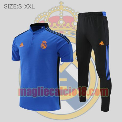 maglia polo calcio real madrid 2022-2023 diamante blu