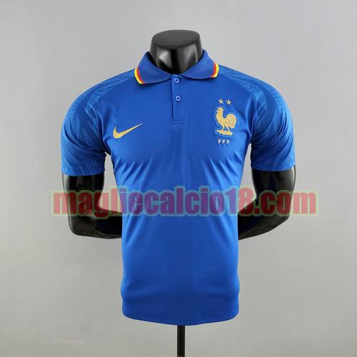 maglia polo francia 2022-2023 blu