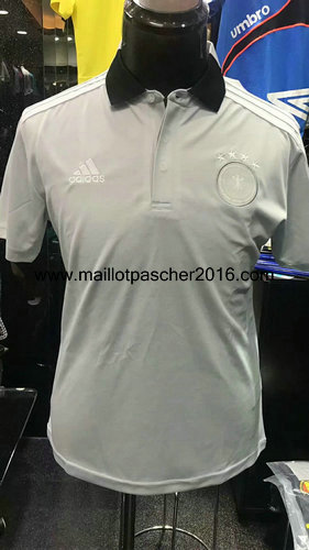 maglia polo germania 2018-2019 grigio