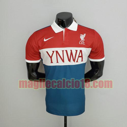 maglia polo liverpool 2022-2023 rosso bianco blu