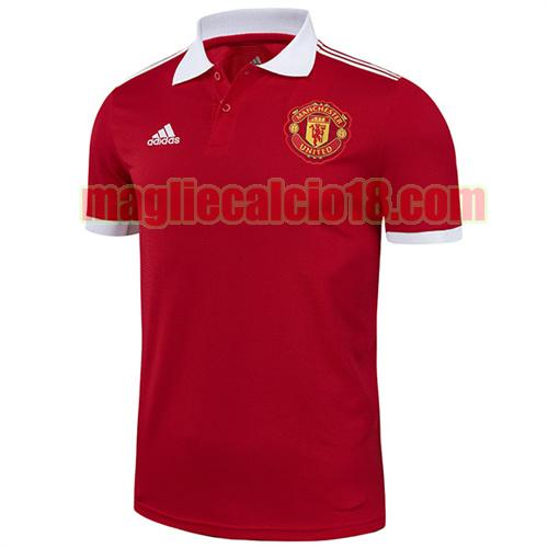 maglia polo manchester united 2021-2022 rosso