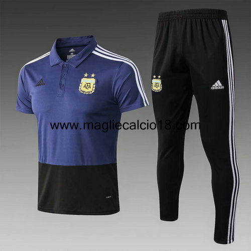 maglia polo nazionale argentina 2018-2019 zaffiro