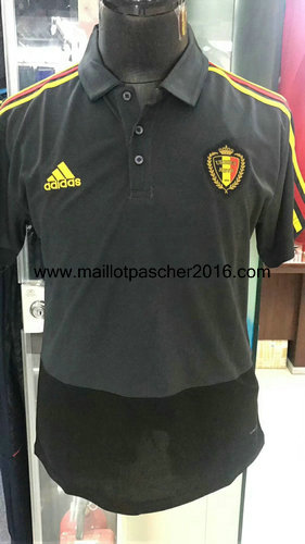 maglia polo nazionale belgio 2018-2019 nero