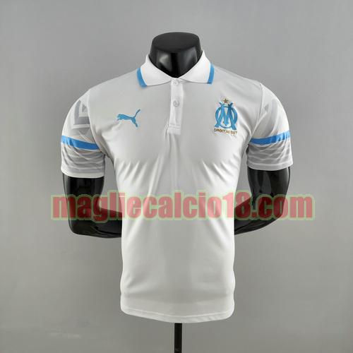 maglia polo olympique marsiglia 2022-2023 bianco