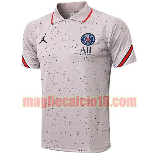 maglia polo paris saint germain 2021-2022 grigio
