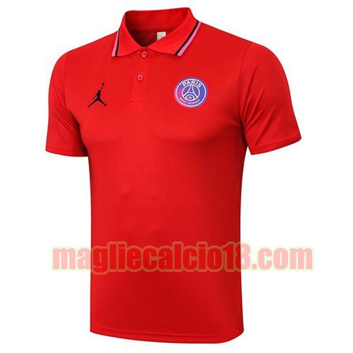 maglia polo paris saint germain 2021-2022 rosso